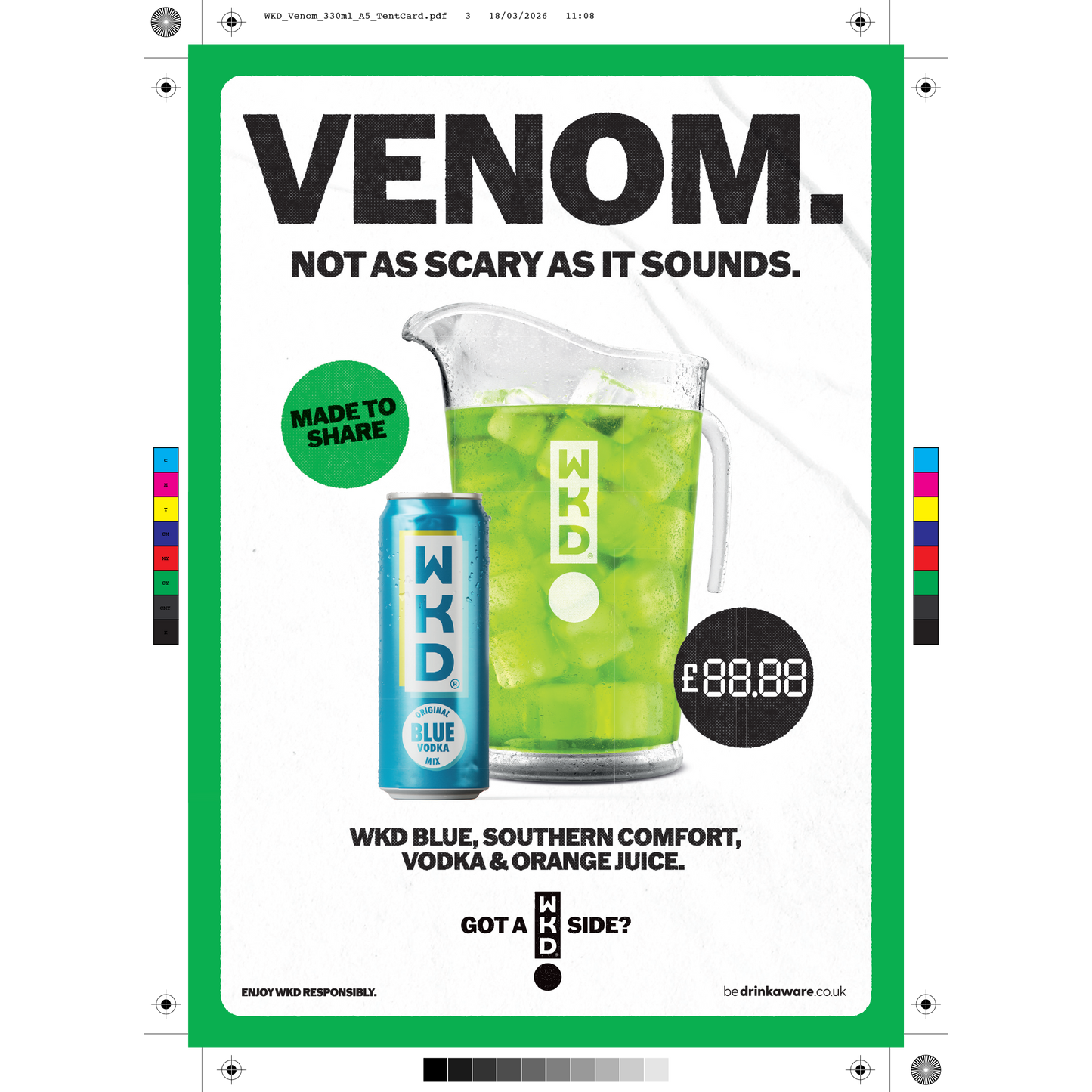 WKD Venom A3 Poster