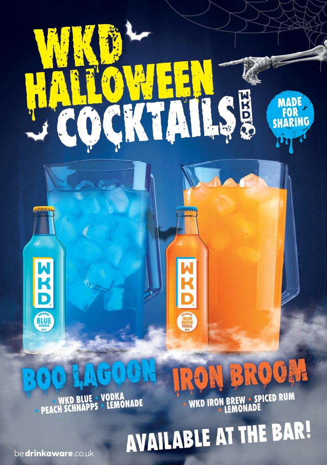 A4 V1 (blue and brew) Halloween poster