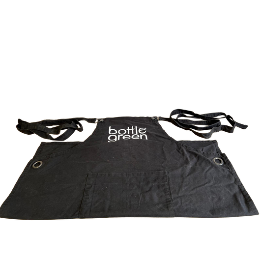 Bottle Green Black Apron
