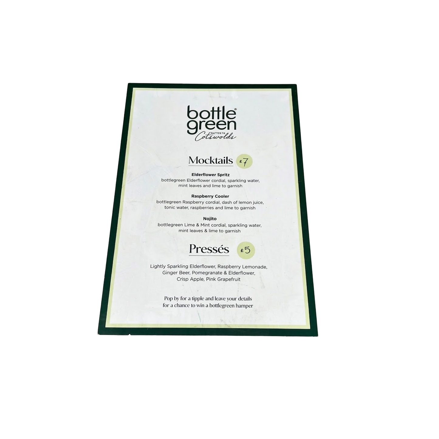 Bottle Green Canvas Board