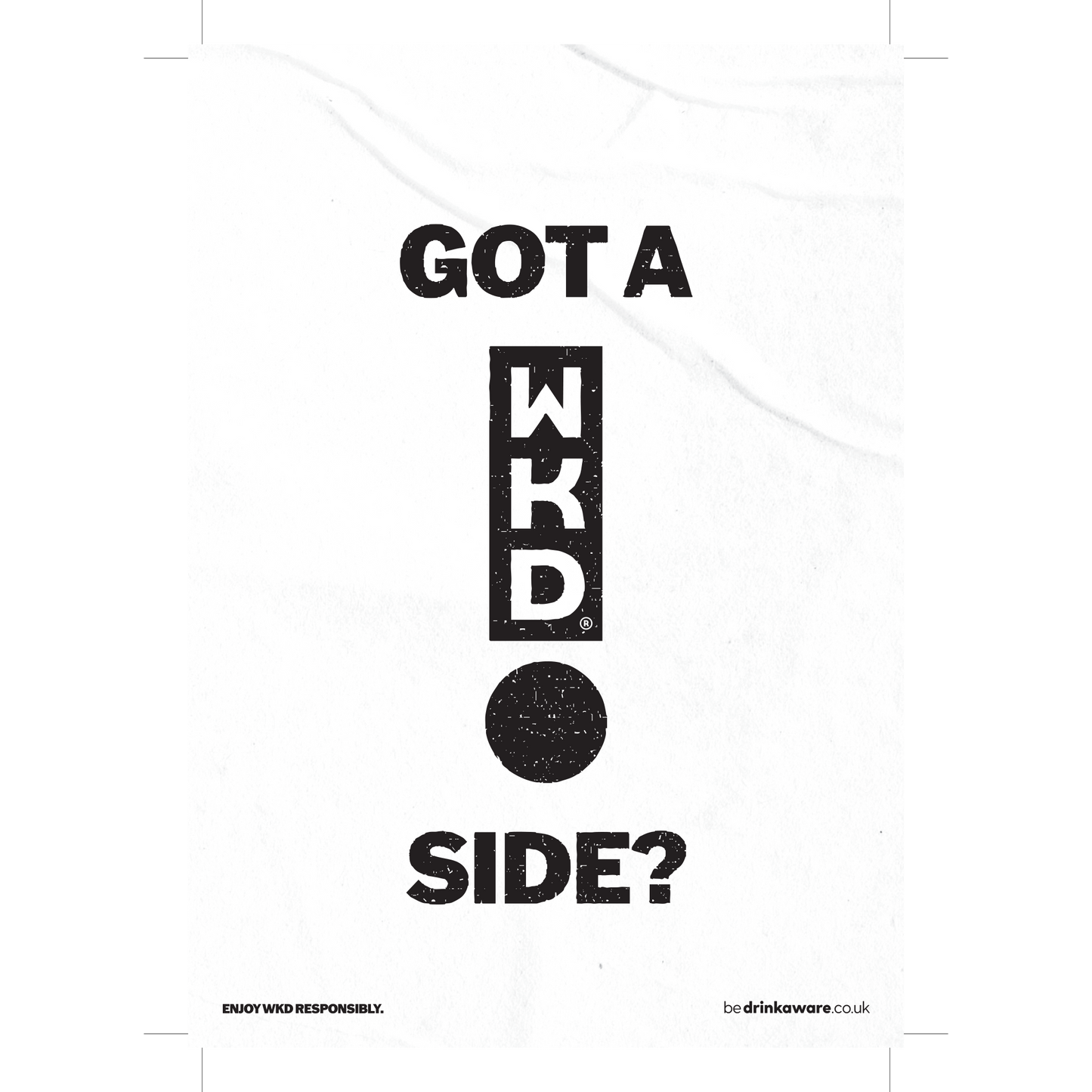 A5 GOT A WKD SIDE BUNTING (WHITE)