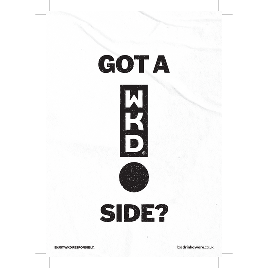 A5 GOT A WKD SIDE BUNTING (WHITE)
